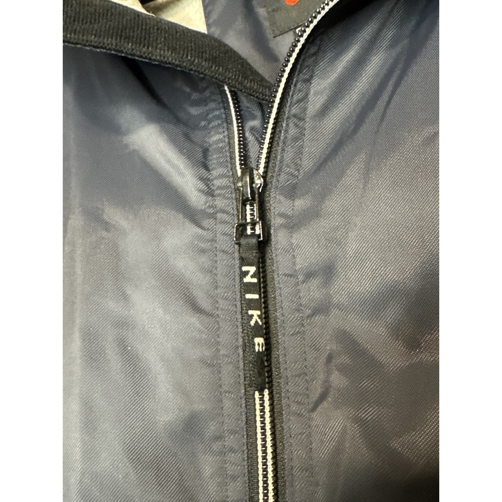 Vintage Nike Fleece Lined Jacket Navy Swoosh Full Zip Mens XL - Picture 6 of 15